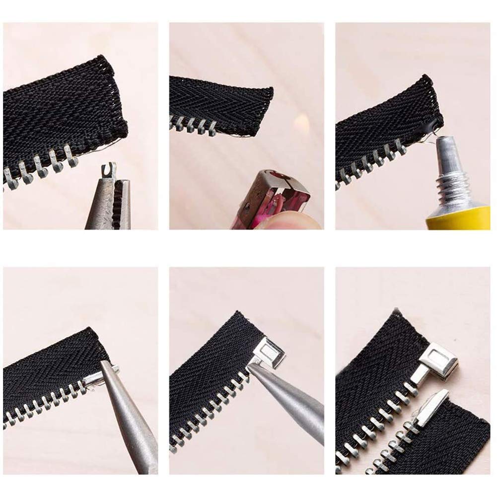 Amazon.com: PH PandaHall 24pcs Metal Zipper Latch Slider Retainer